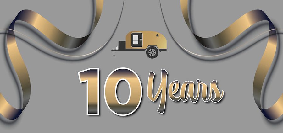 10 years graphic